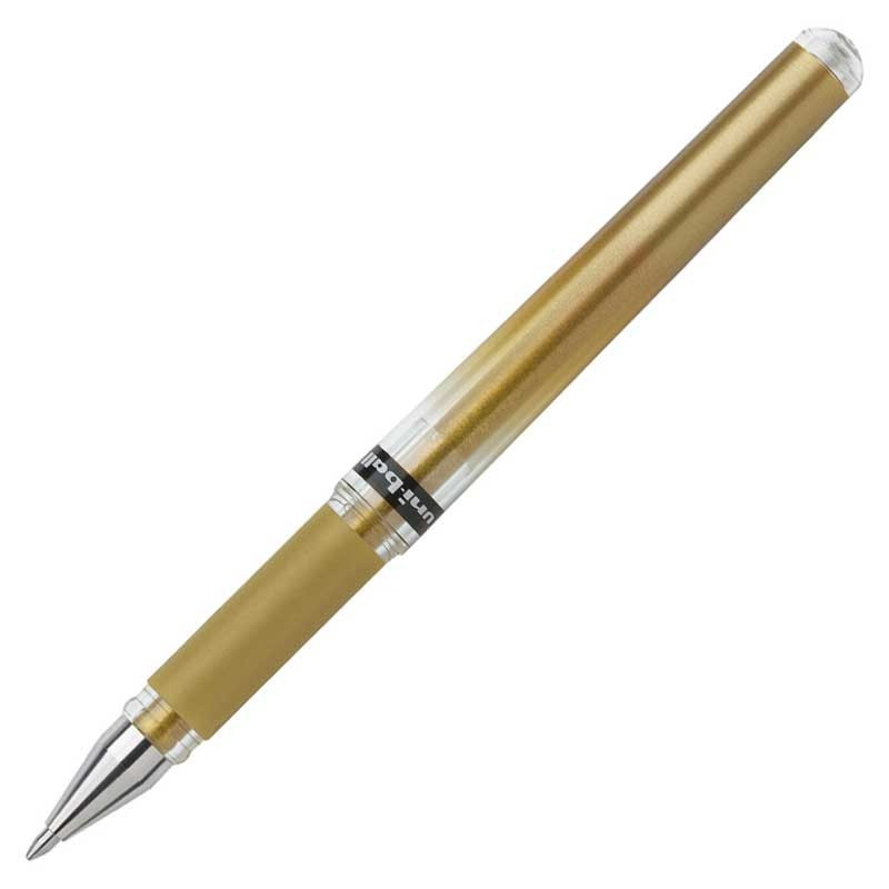 Pióro żelowe Uni UM-153 złote